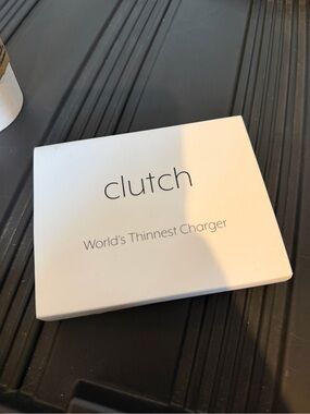 Clutch White Portable Charger - World's Thinnest Charger